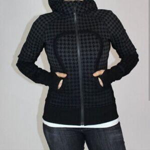 Lululemon Black Houndstooth Hoodie
